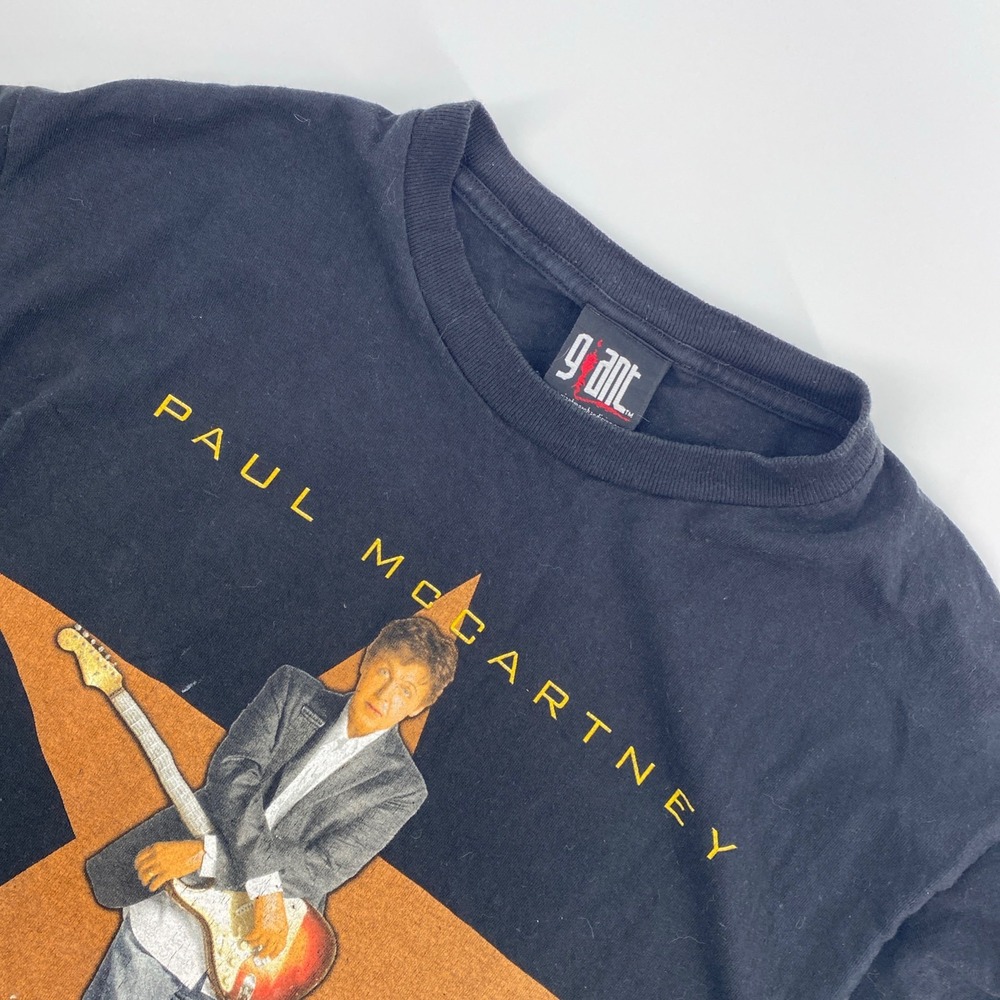 Paul McCartney American Giant US Tour 2005 Concert T Shirt Mens Medium Black